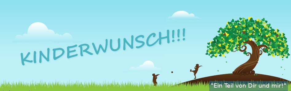 Kinder spielen auf einer Wiese.